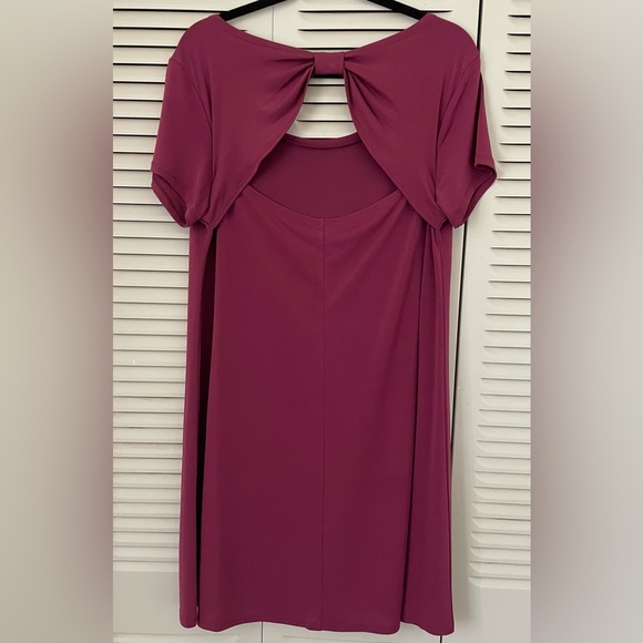 Burgundy Babydoll Dress - Picture 2 of 3